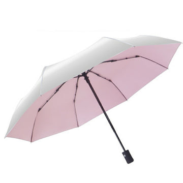 表シルバー折りたたみ傘軽量涼しいコンパクト自動軽い8本骨晴雨兼用紫外線対策送料無料