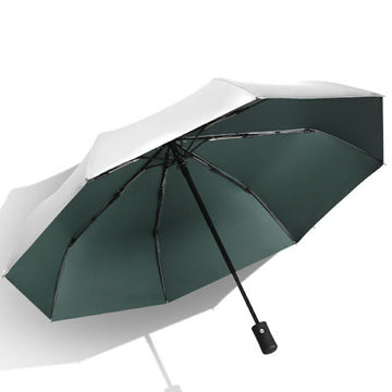 表シルバー折りたたみ傘軽量涼しいコンパクト自動軽い8本骨晴雨兼用紫外線対策送料無料